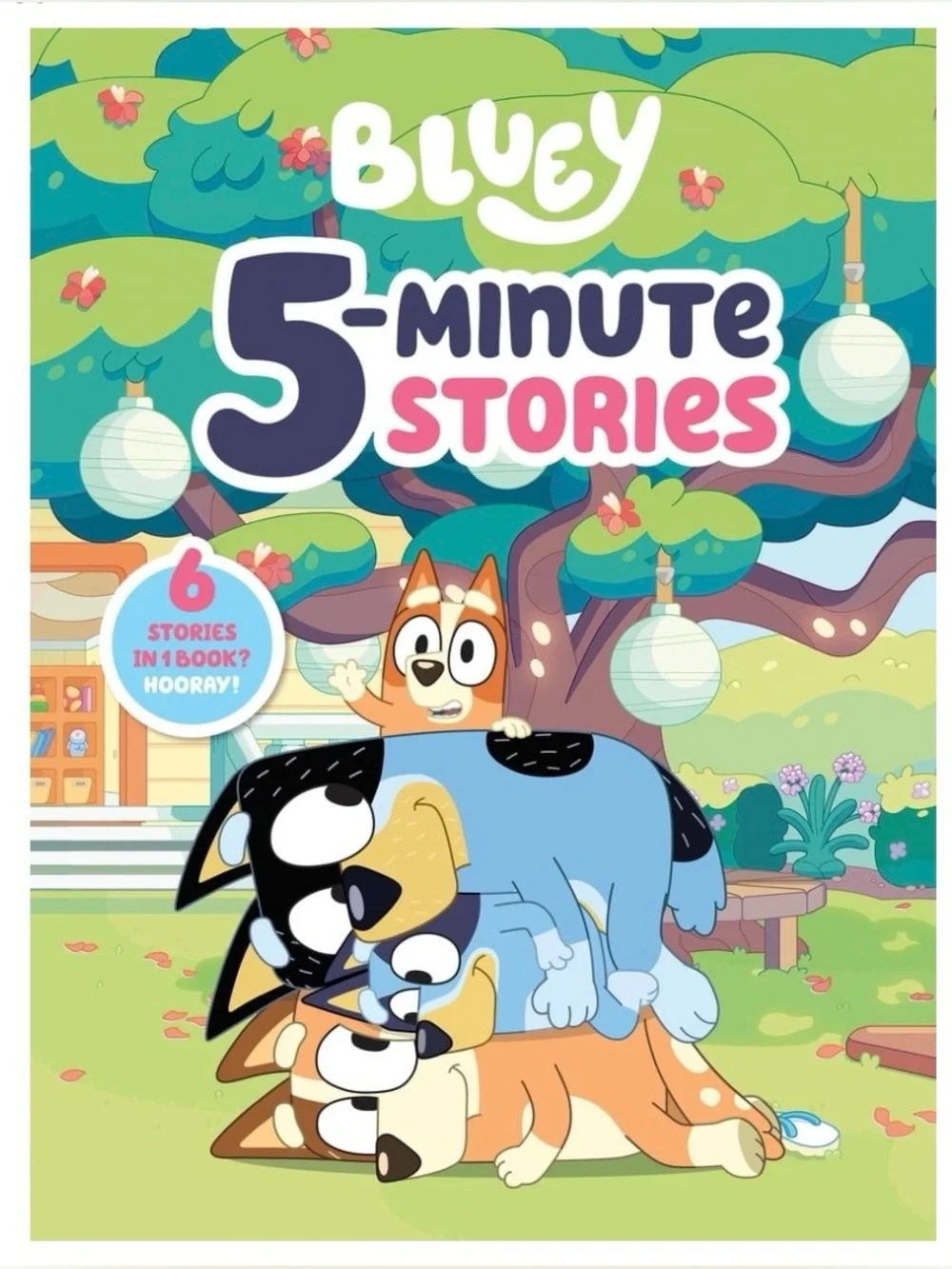 BLUEY Bundle - Hardcover Book, 5-Minute Stories AND 9 Bluey plastic figures